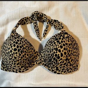 VS Cheetah, molded, Push Up Bikini Top  - 36D